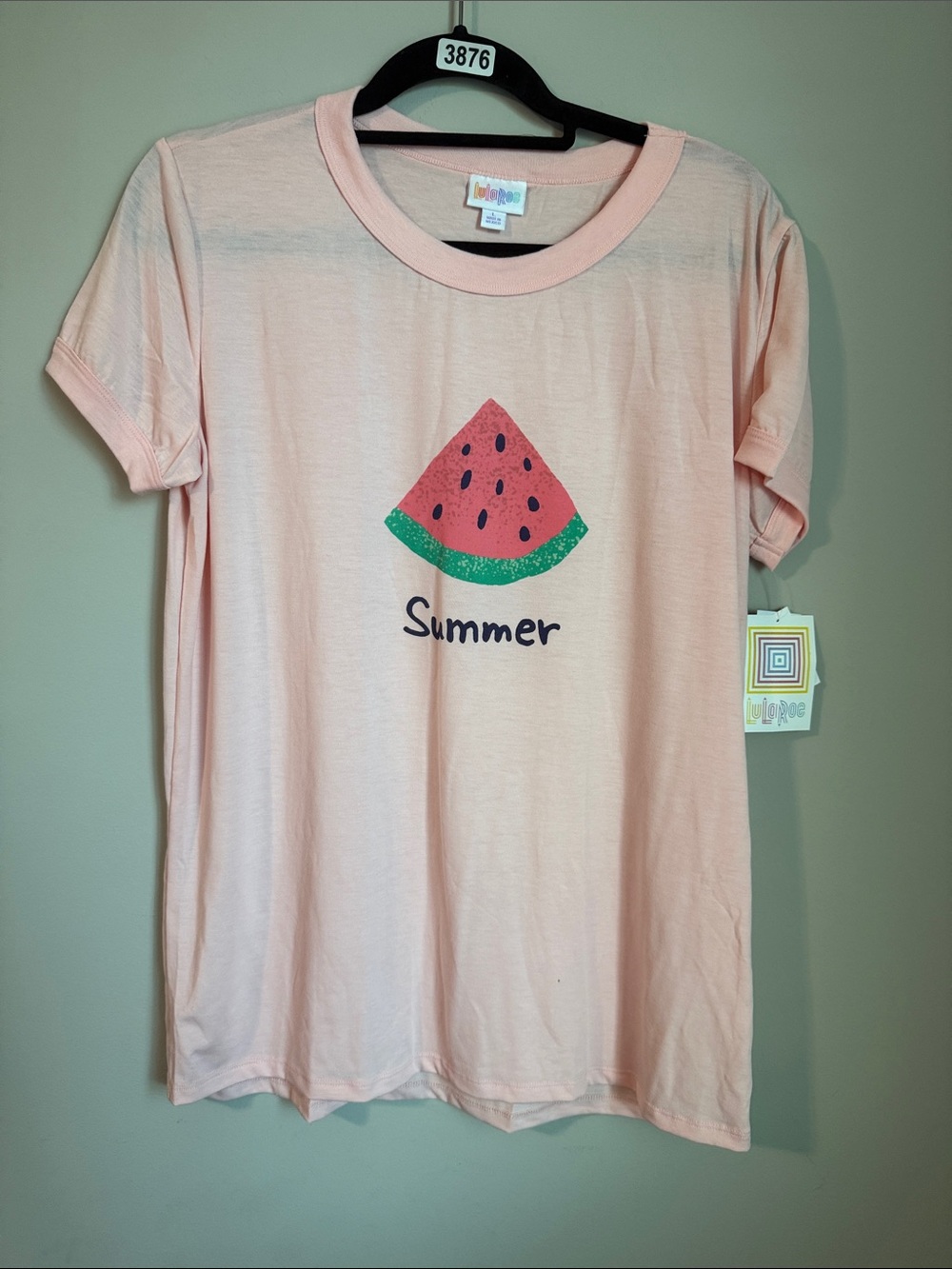 LuLaRoe Pink Watermelon 'Summer' Graphic Tee